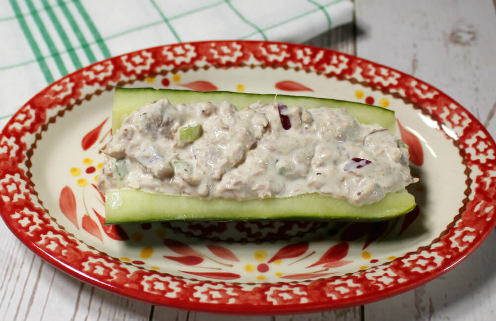 Rachael's Cucumber Boats with Tuna Salad6