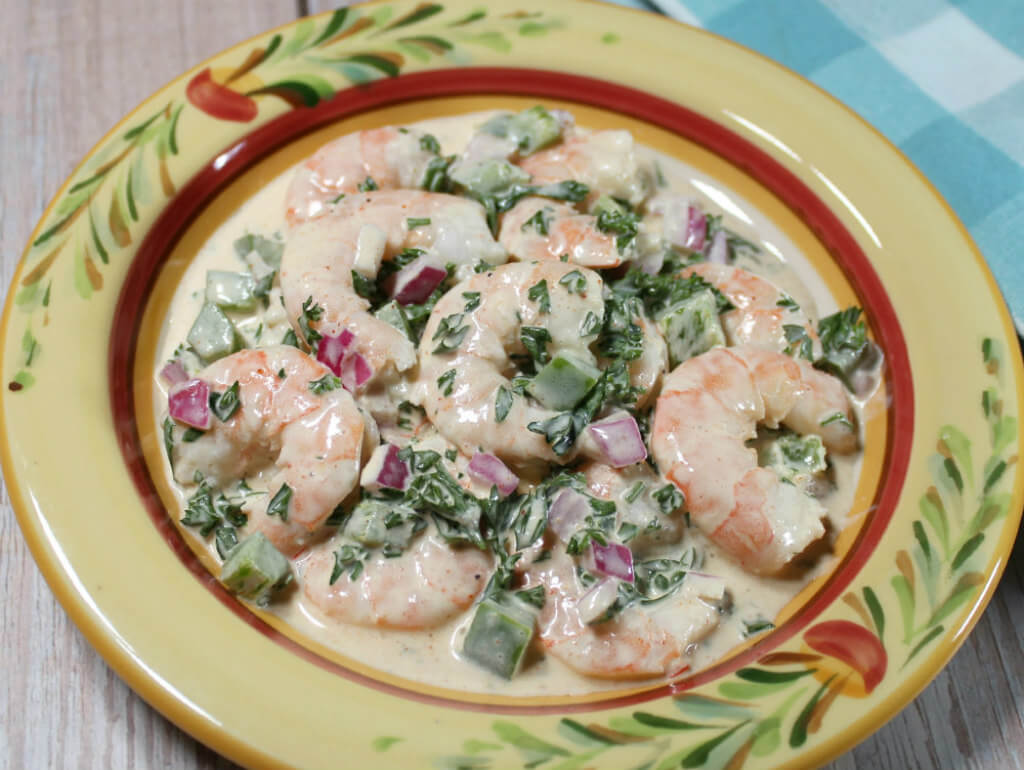 Keto Creamy Cajun Shrimp Salad1