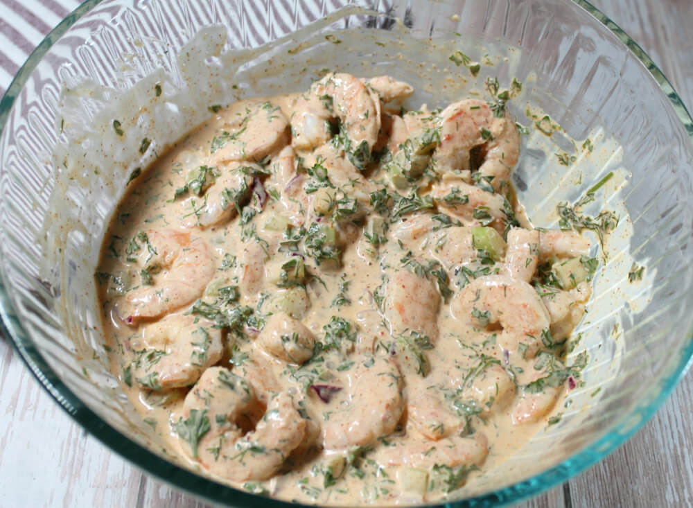 Creamy Keto Dill Shrimp Salad4