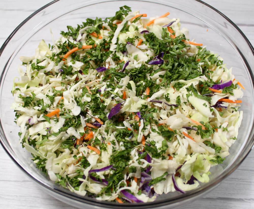 Keto Coleslaw with Cream Cheese Dressing3