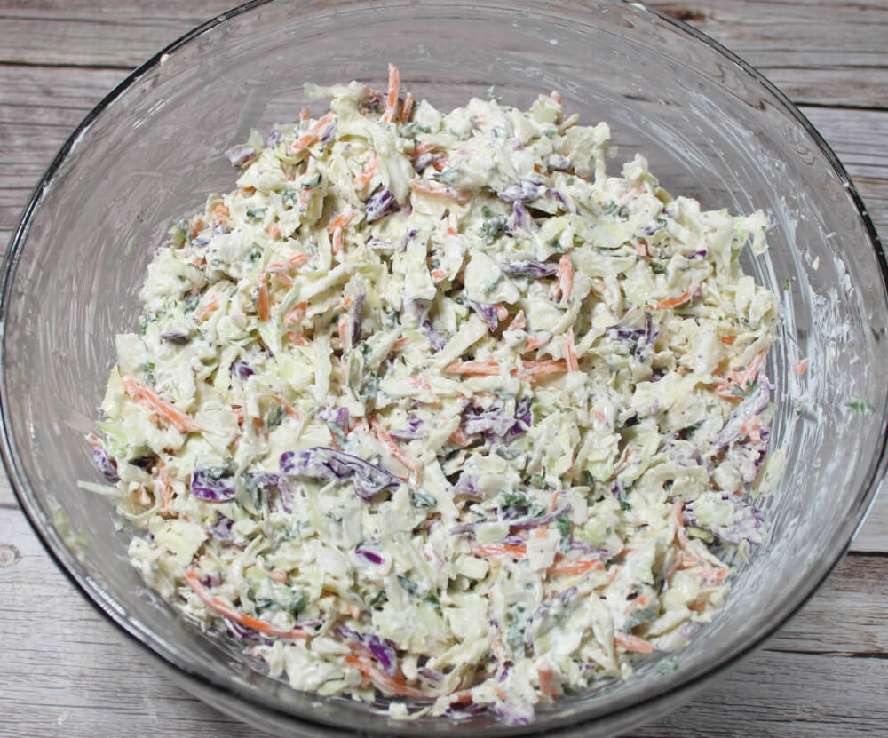 Keto Coleslaw with Cream Cheese Dressing5