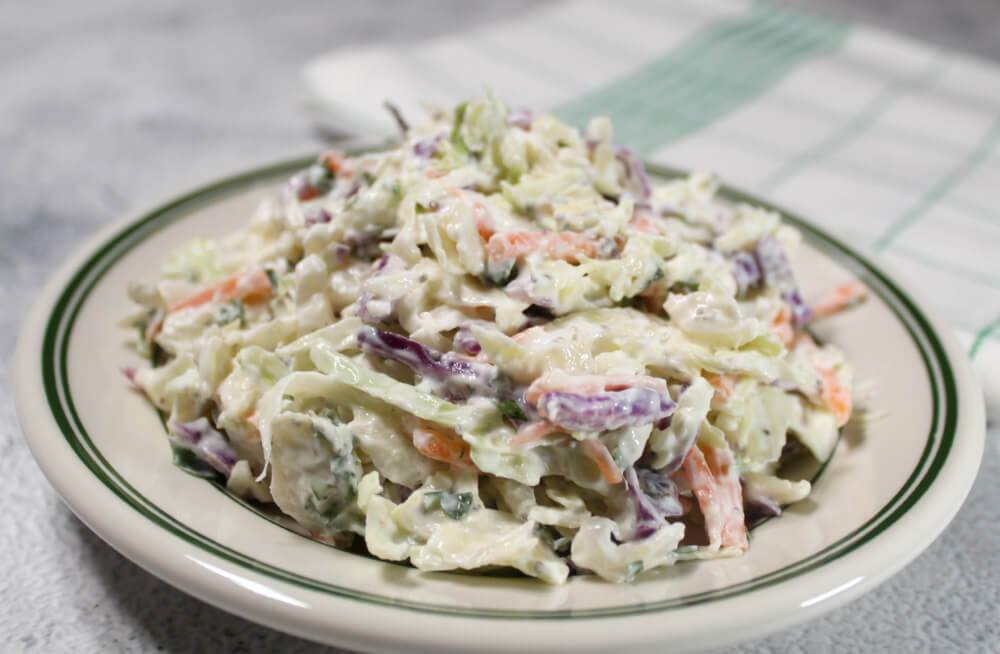Keto Coleslaw with Cream Cheese Dressing6