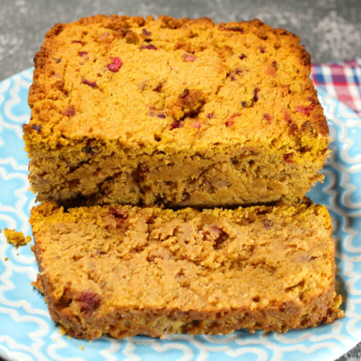 Keto Cranberry Pumpkin Bread1