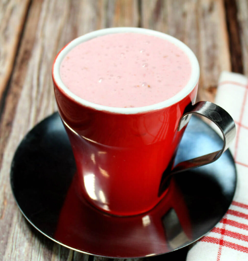 Keto Raspberry Coconut Smoothie1