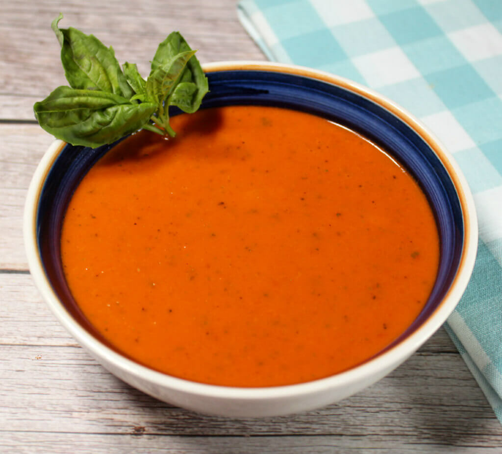Roasted Red Pepper Coconut Basil Keto Soup1