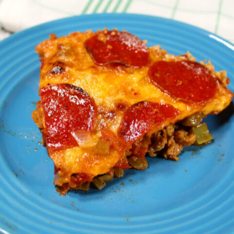 Keto Sausage & Pepperoni Crustless Pizza1