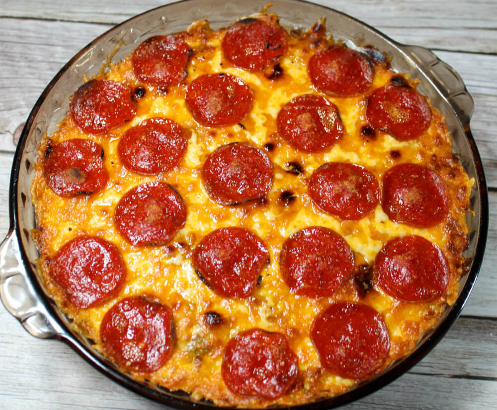 Keto Sausage & Pepperoni Crustless Pizza6