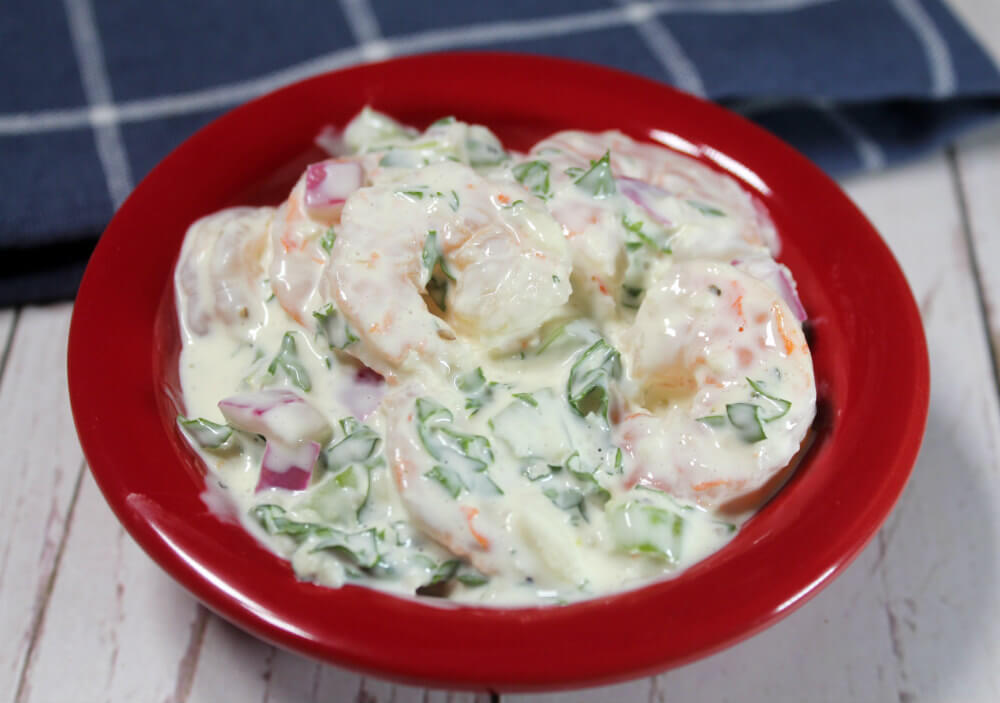Keto Creamy Garlic Shrimp Salad5