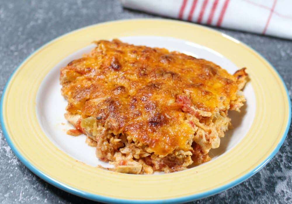 Chicken Taco Keto Casserole6