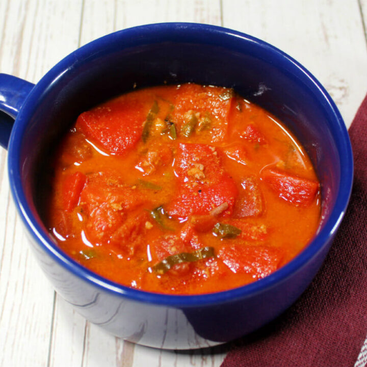 Keto Roasted Red Pepper Chorizo Soup1