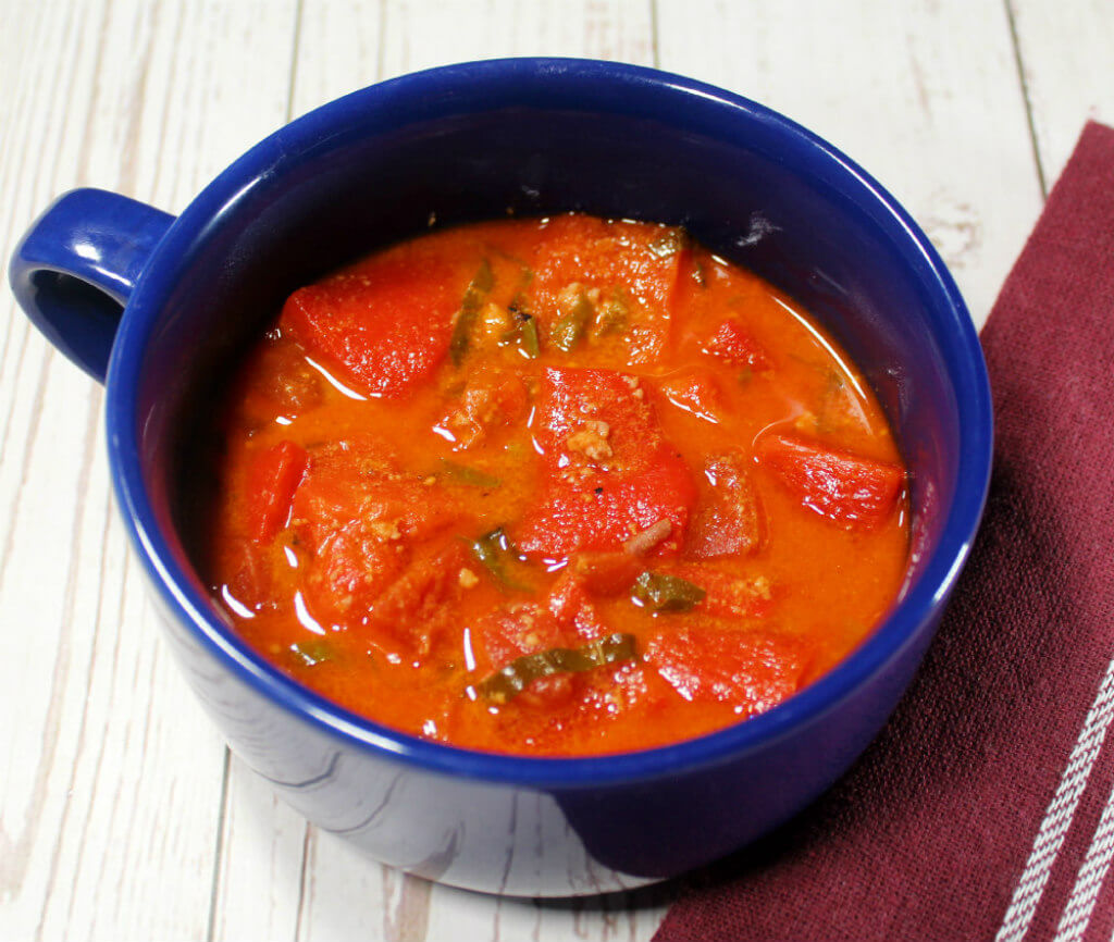 Keto Roasted Red Pepper Chorizo Soup1