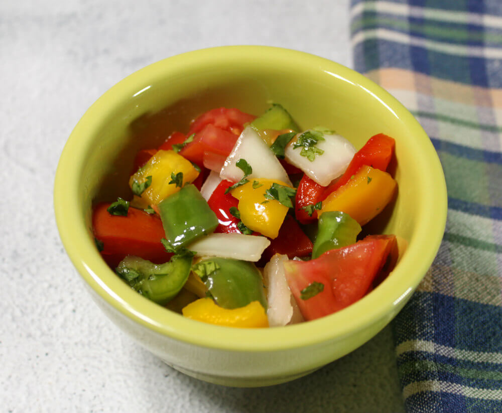 Keto Marinated Pepper, Tomato, & Onion Salad7