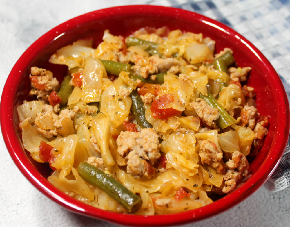 Ground Turkey with Cabbage & Green Beans6