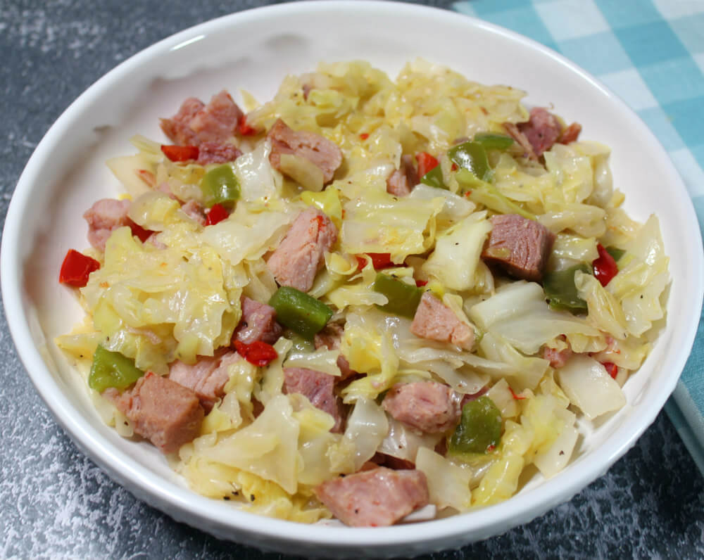 Ham and Cabbage Skillet4