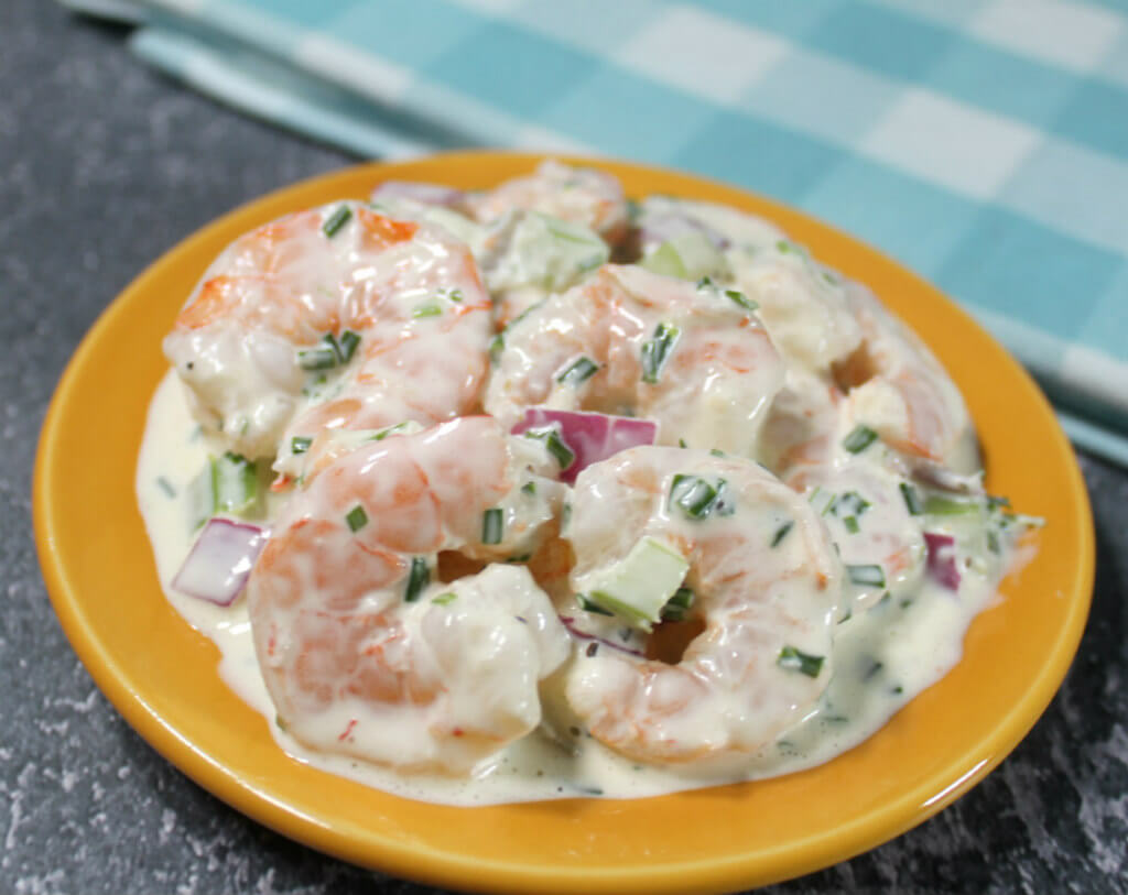 Keto Shrimp with Chives Salad1