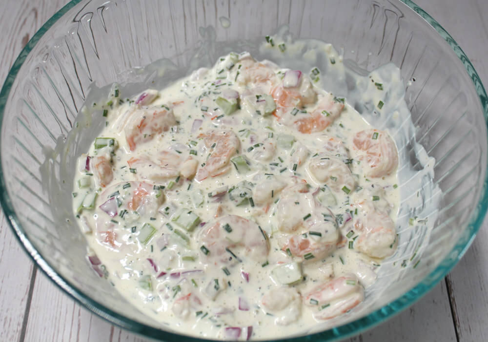 Keto Shrimp with Chives Salad5