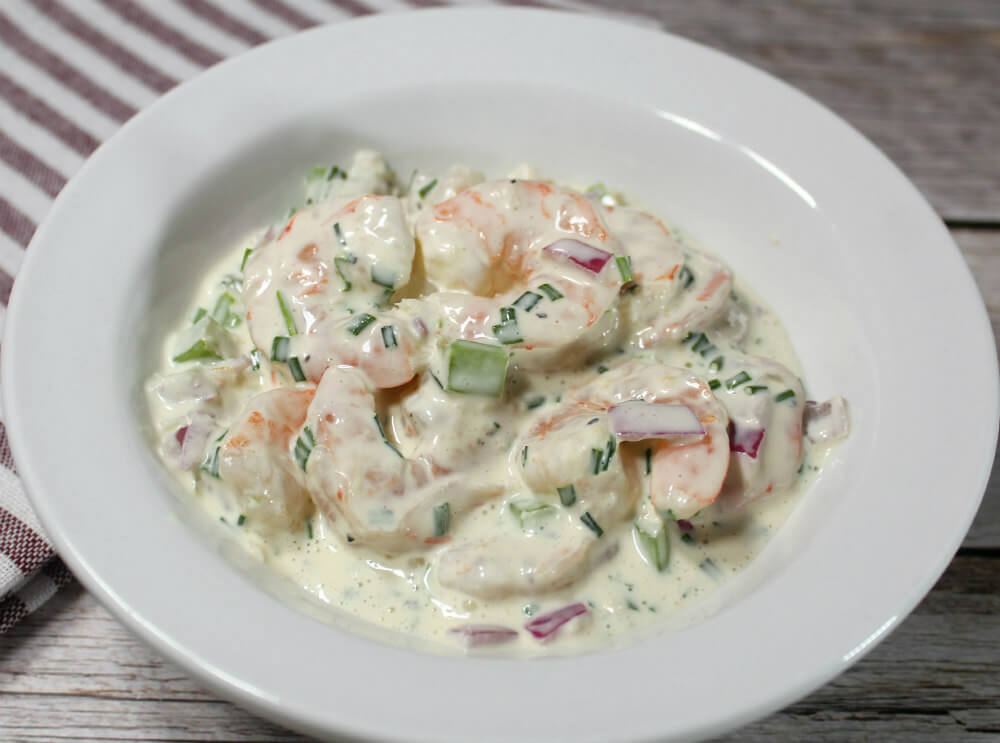 Keto Shrimp with Chives Salad6