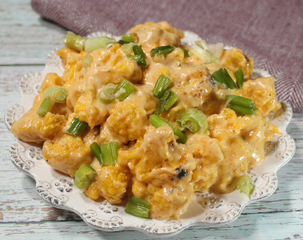 Keto Smoky Gouda Cauliflower Mac & Cheese5