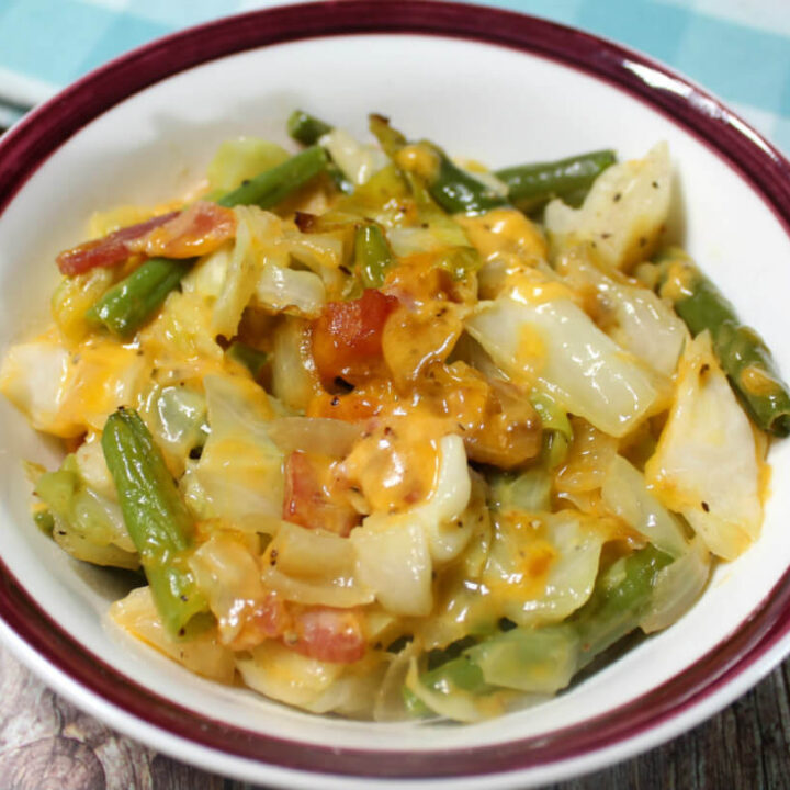 Cheesy Cabbage Green Bean Casserole1
