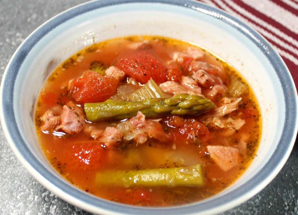 Ham Bone & Asparagus Soup4