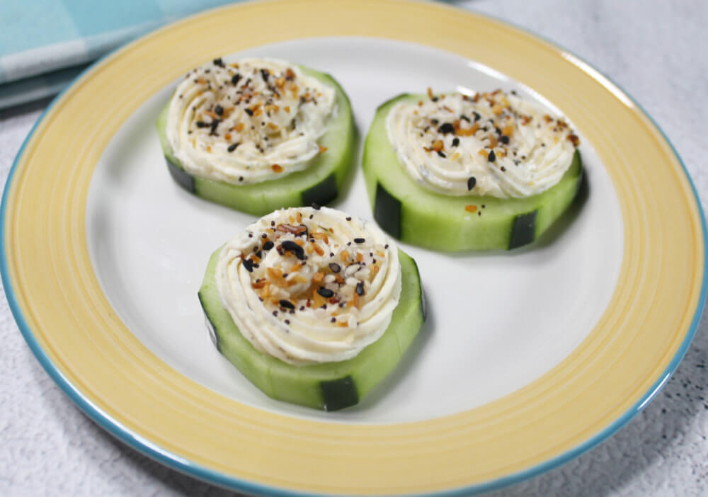 Cucumber Bites Everything Bagel5
