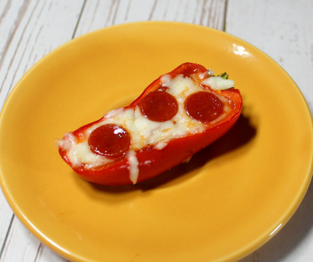 Keto Mini Pepper Pizza Bites7