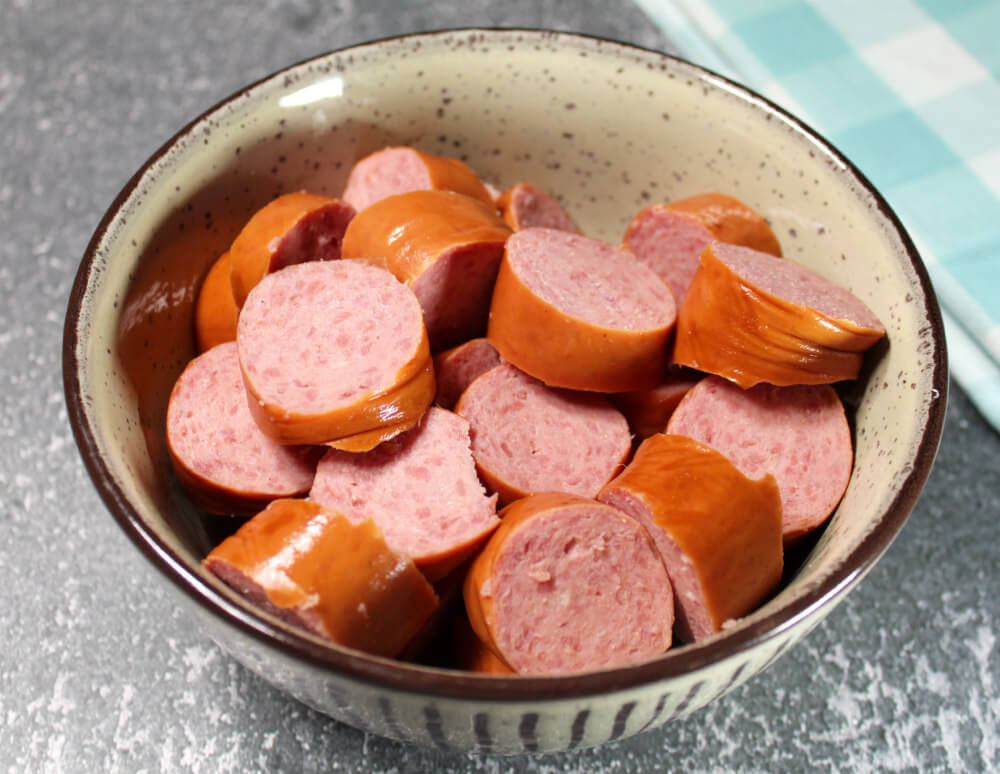 Sausage with Peppers, Onions, & Bacon2