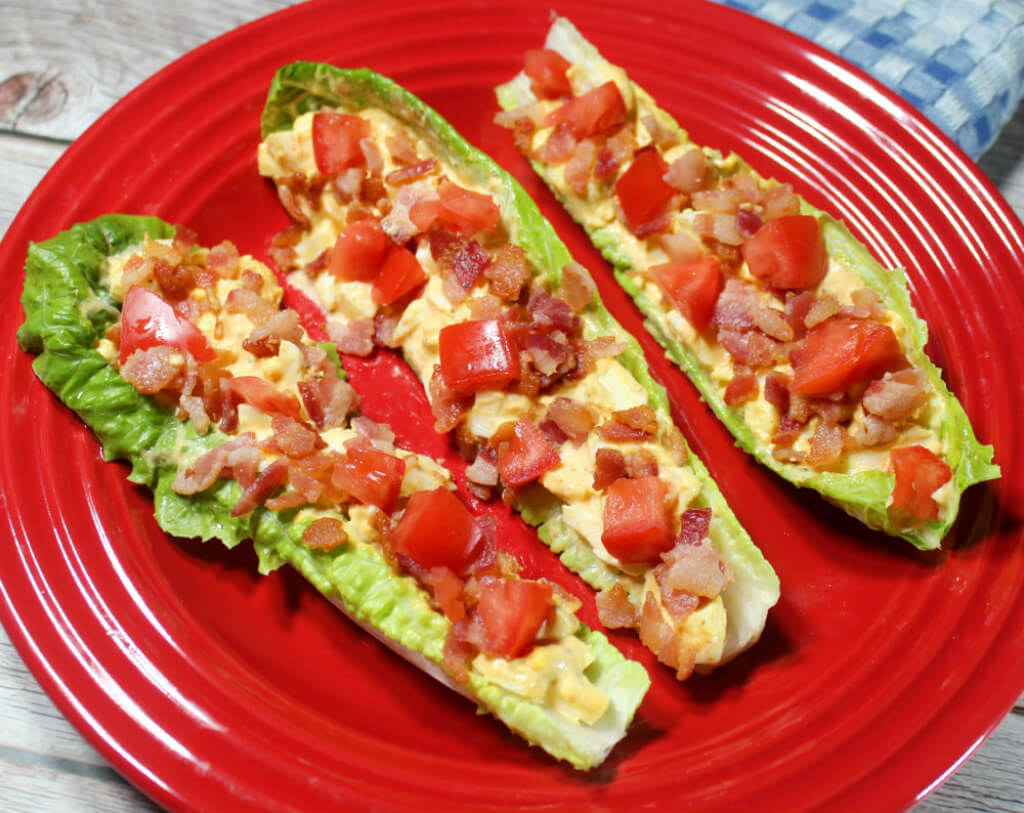 Egg Salad BLT Lettuce Wraps1