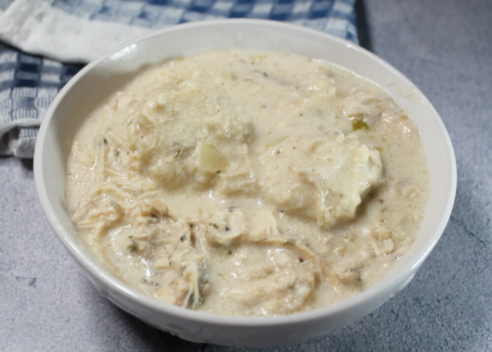 Crockpot Keto Chicken & Dumplings6