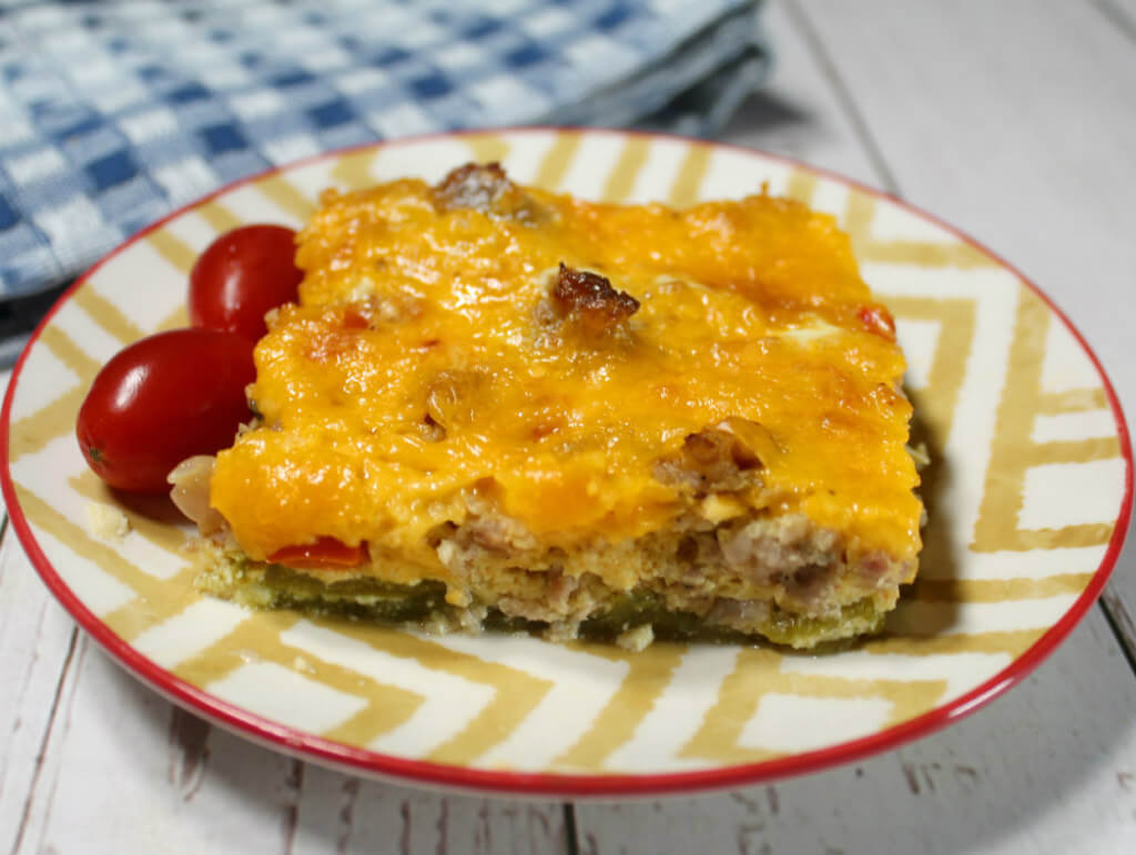 Breakfast Keto Green Chile Squares1