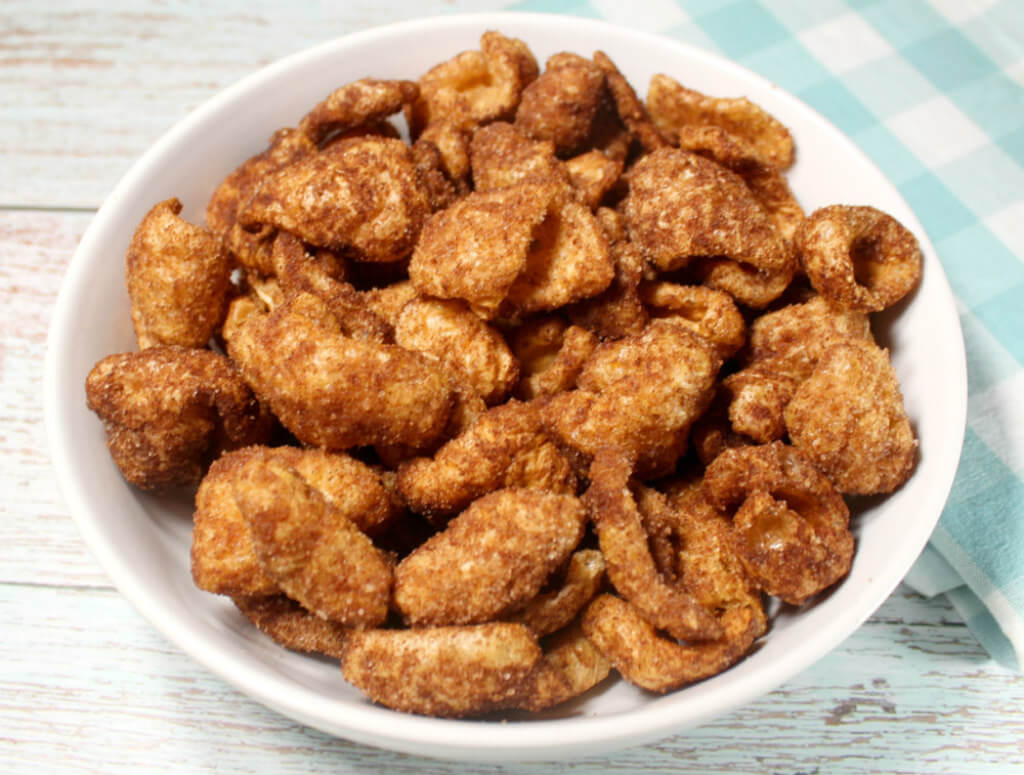 Cinnamon Sugar Keto Pork Rinds2