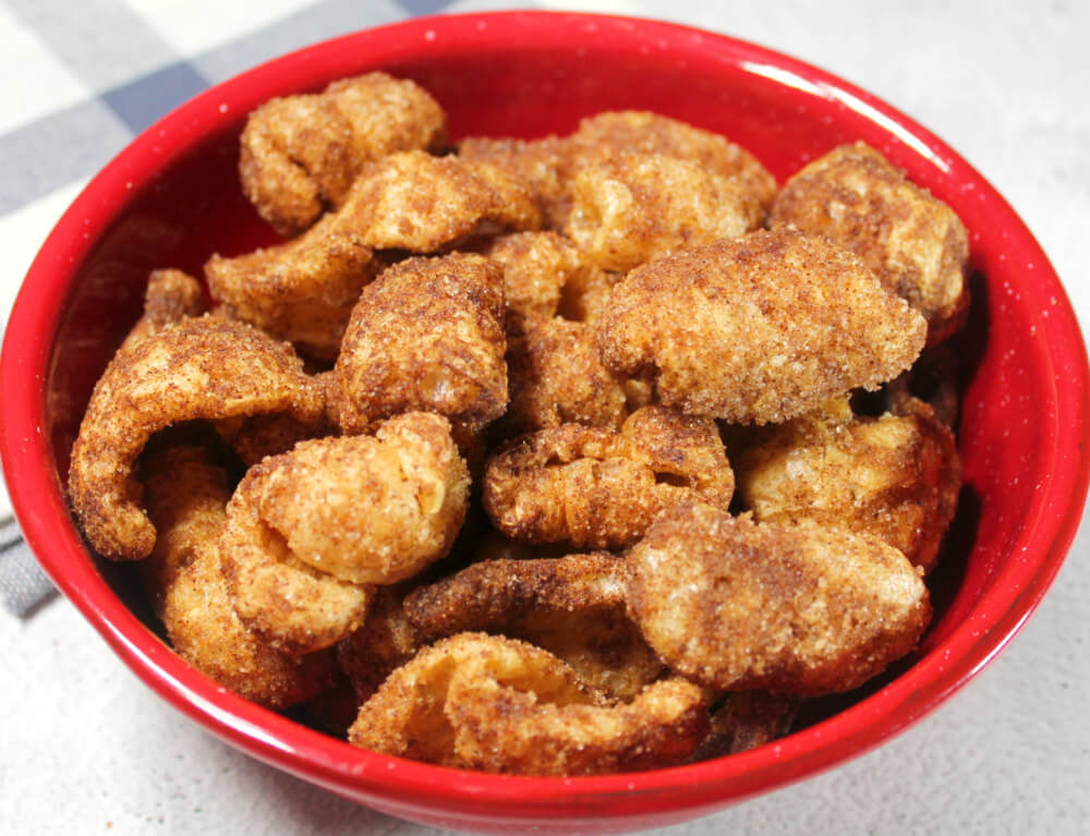 Cinnamon Sugar Keto Pork Rinds7