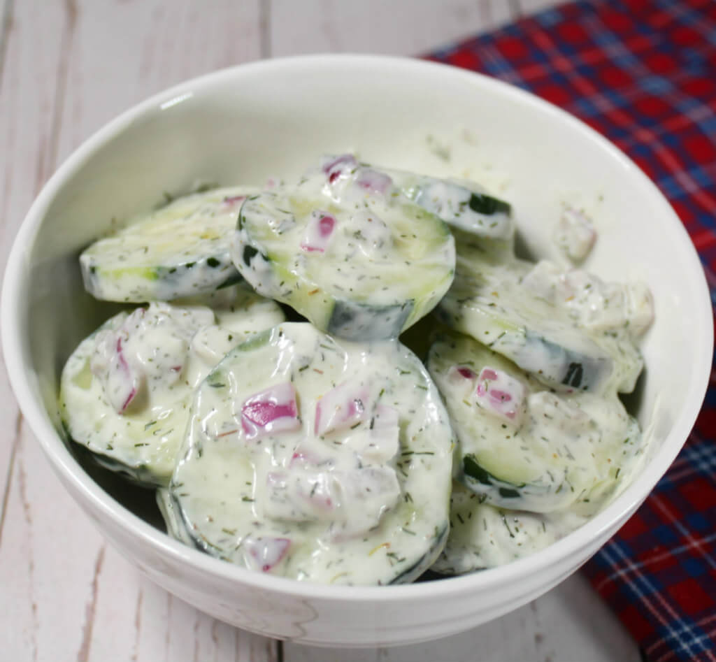 Cucumber Yogurt Keto Salad1