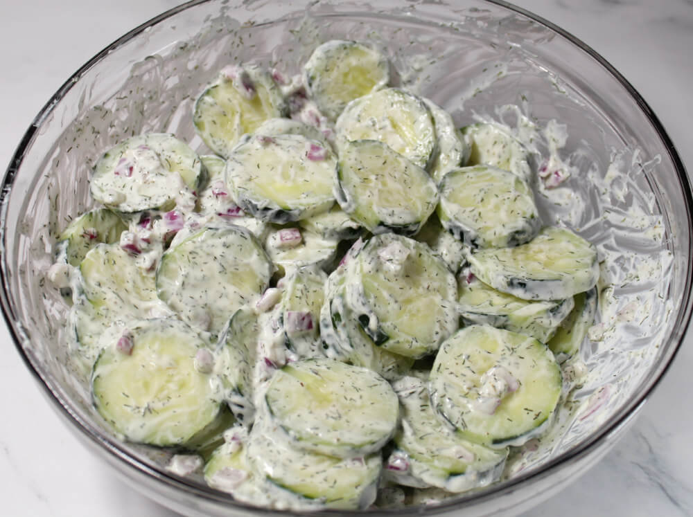Cucumber Yogurt Keto Salad6