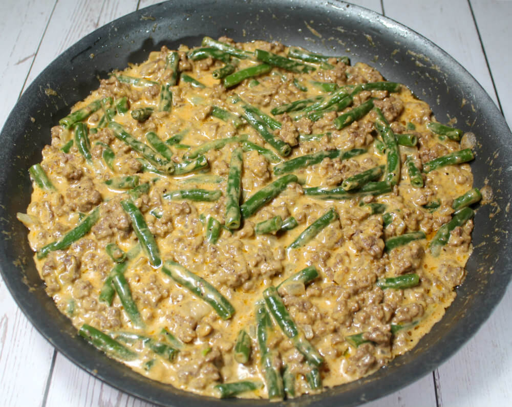 Ground Beef Green Bean Keto Skillet5