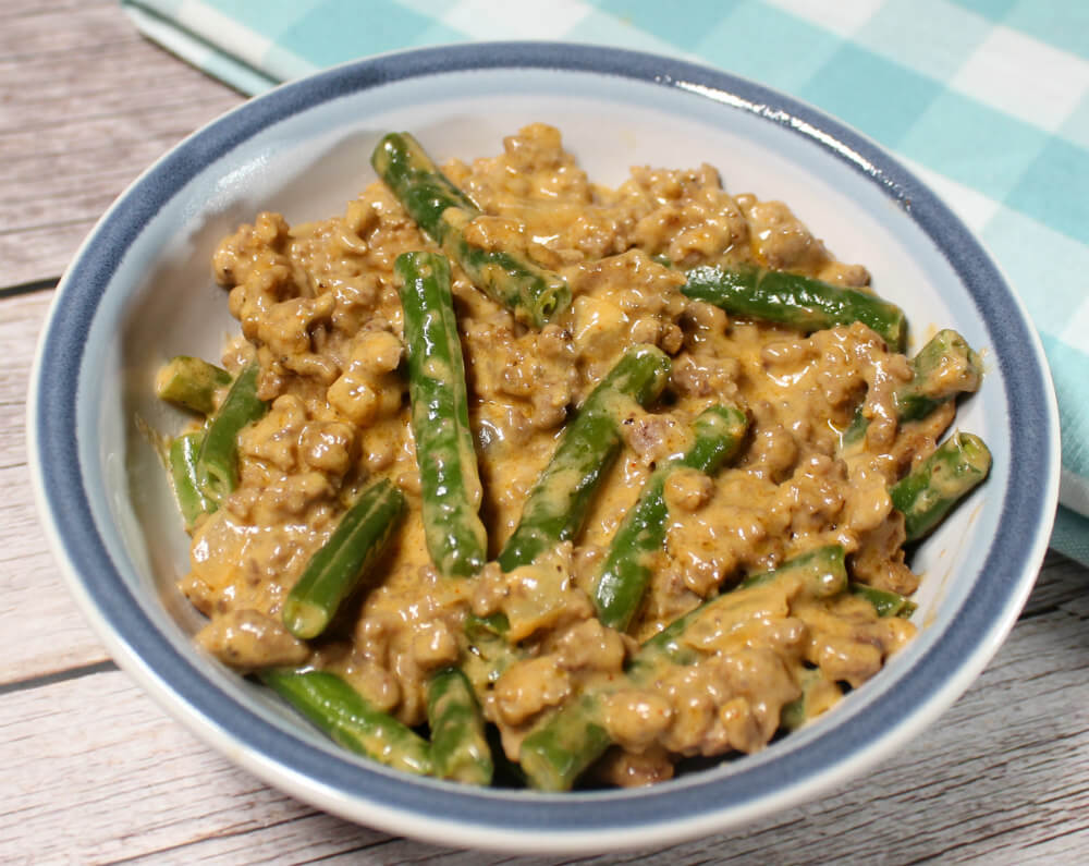 Ground Beef Green Bean Keto Skillet6