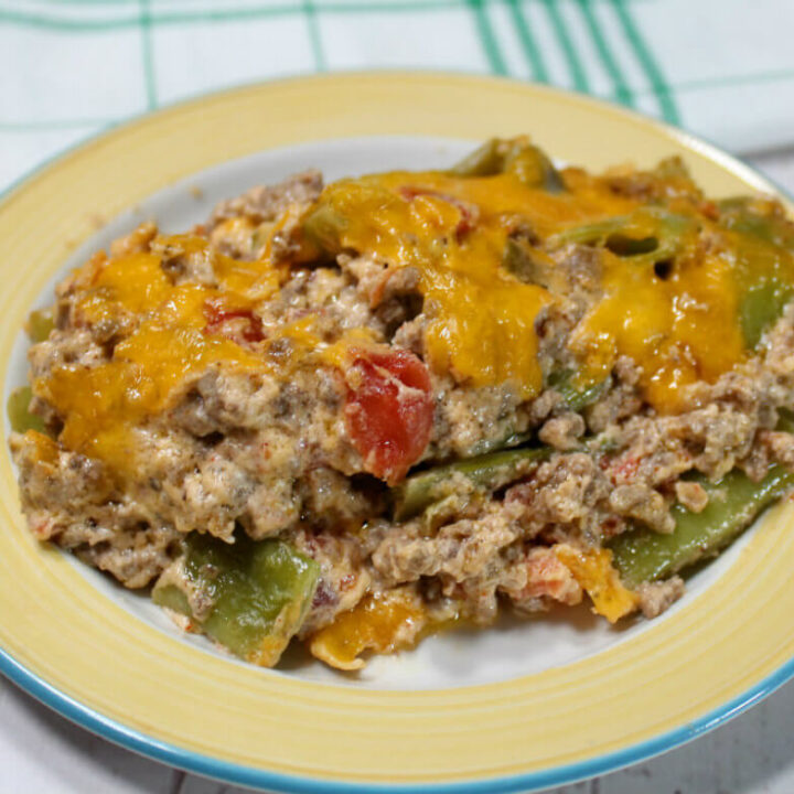 Mexican Keto Beef and Green Bean Casserole1
