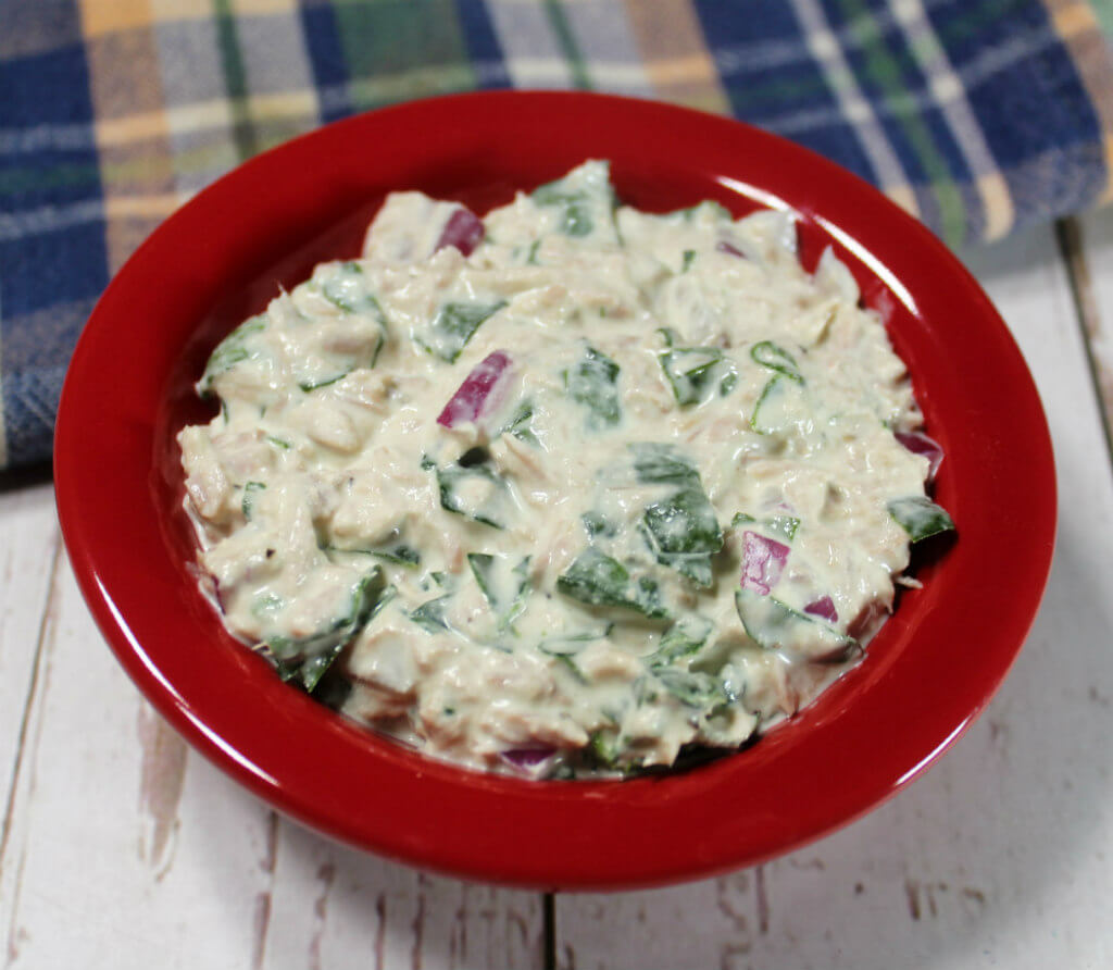 Keto Tuna Spinach Salad - Splash Of Keto