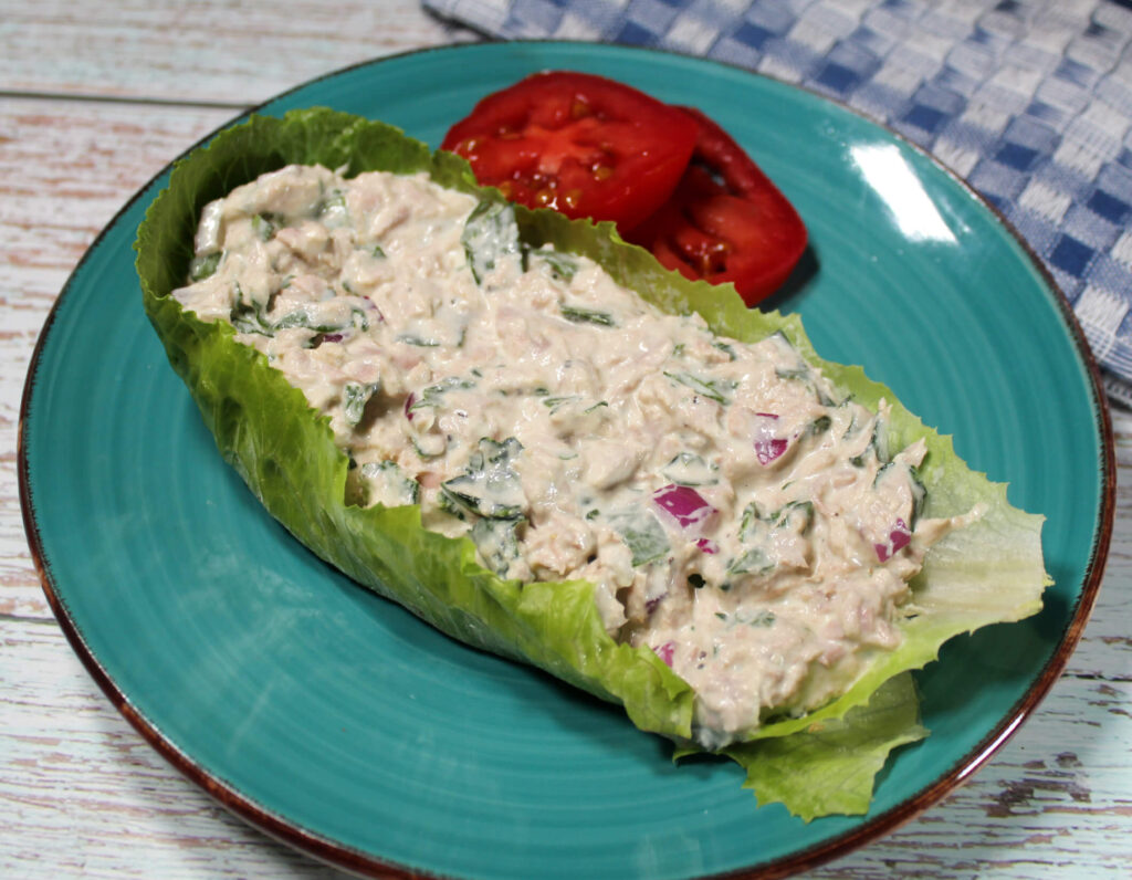 Keto Spinach Tuna Salad6