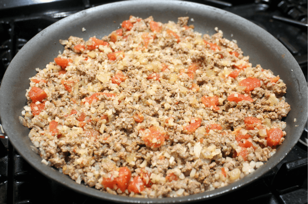 Cheesy Beef Cauliflower Rice Skillet3