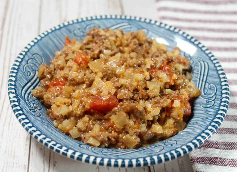 Cheesy Beef Cauliflower Rice Skillet6
