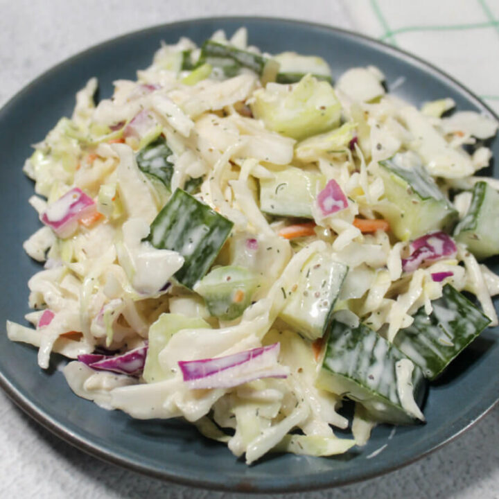 Keto Creamy Cucumber Coleslaw1