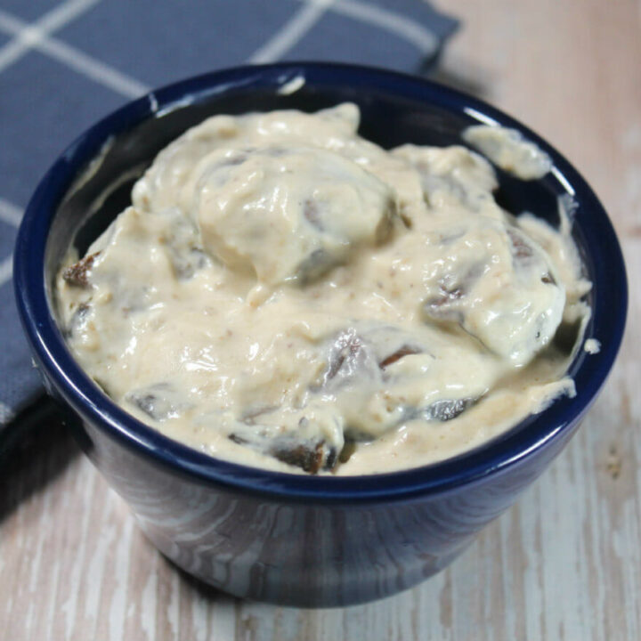 Keto Creamy Horseradish Mushrooms1