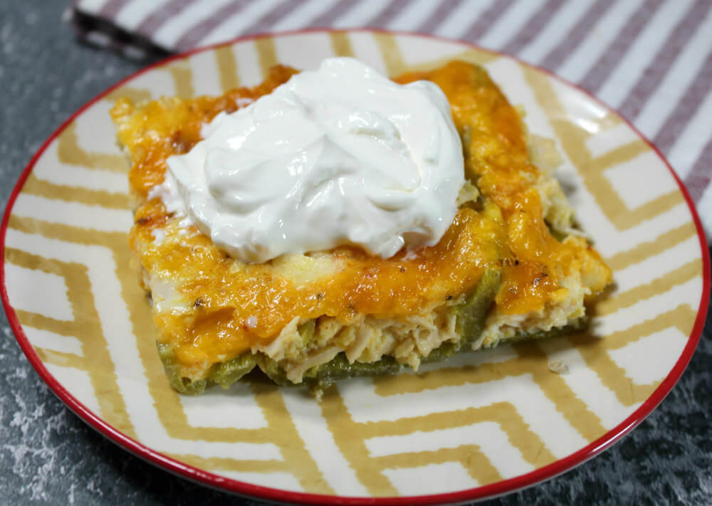 Keto Green Chile Chicken Squares7