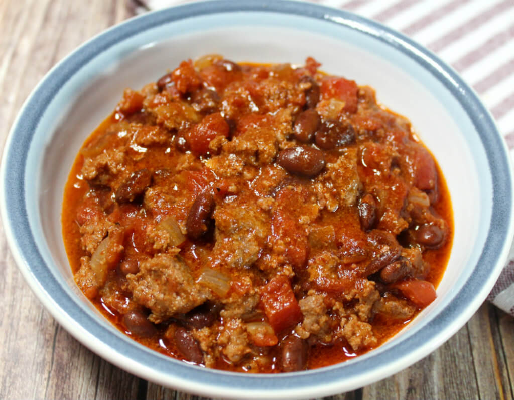 Low-Carb Beef and Chorizo Chili1