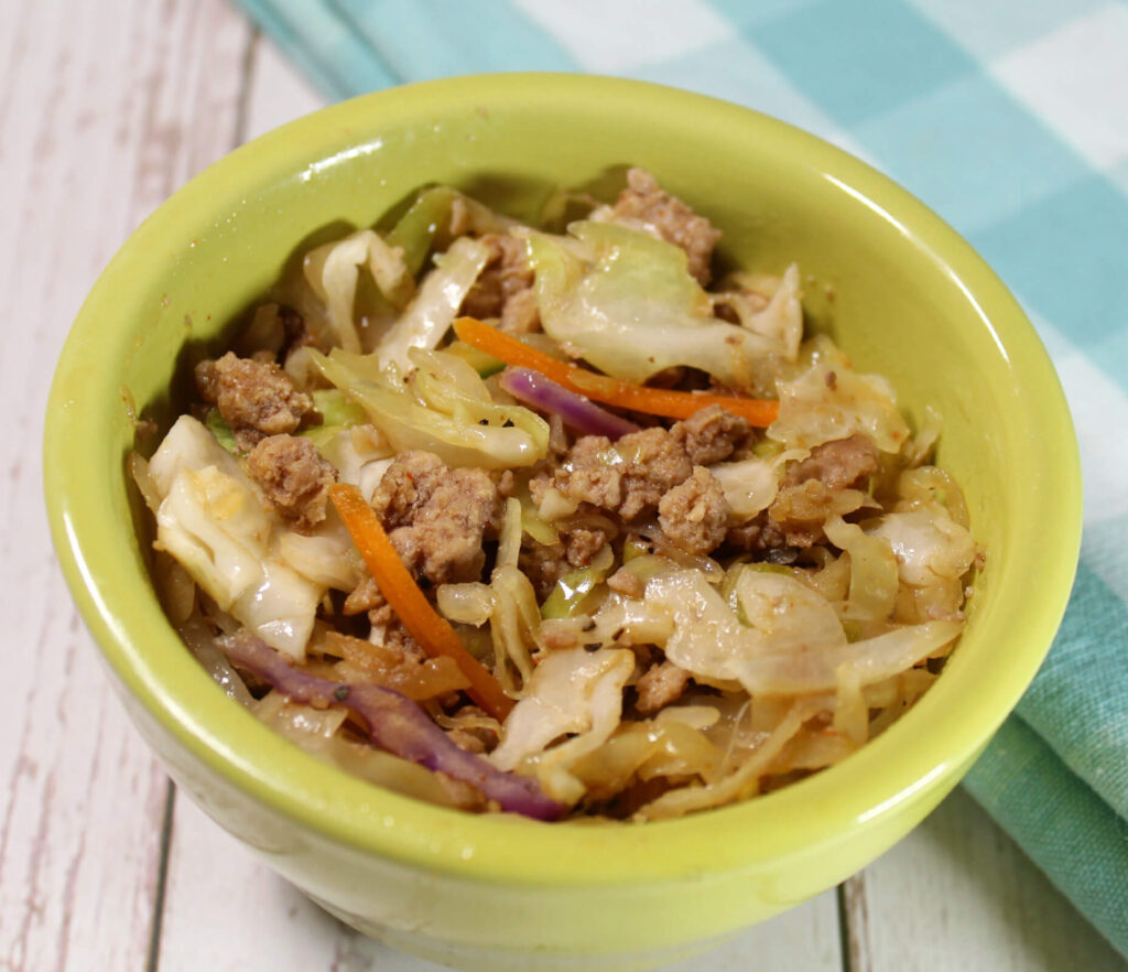 Pork Sriracha Egg Roll in a Bowl8