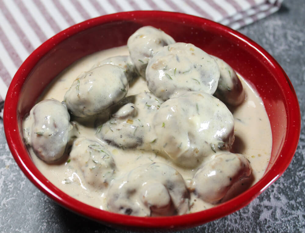 Creamy Keto Mushrooms with Thyme5