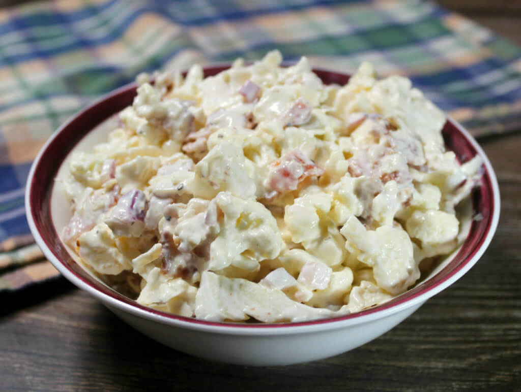 Keto Parmesan Cauliflower Salad1