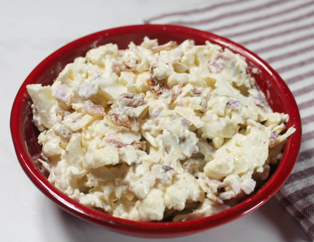 Keto Parmesan Cauliflower Salad6