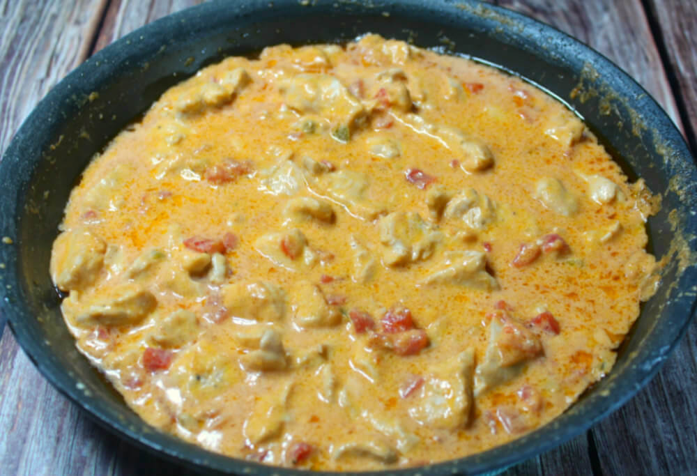 Low-Carb Rotel Chicken Skillet4